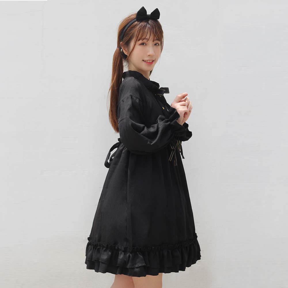 Japanese Gothic Lolita Dress Black 4