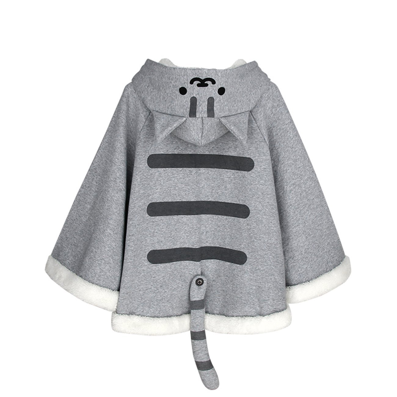Cute Catpaw Print Soft Fleece Outwear 1