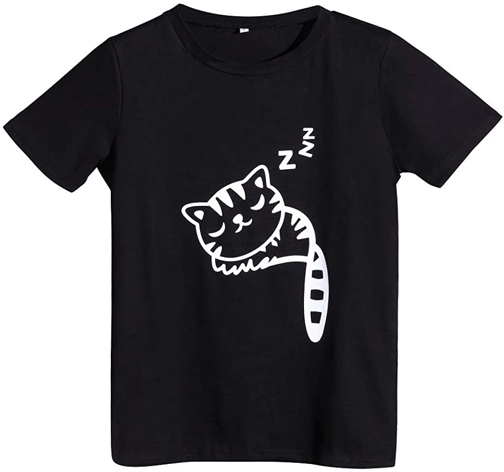 Cute Cat Funny Novelty Graphic T Shirts