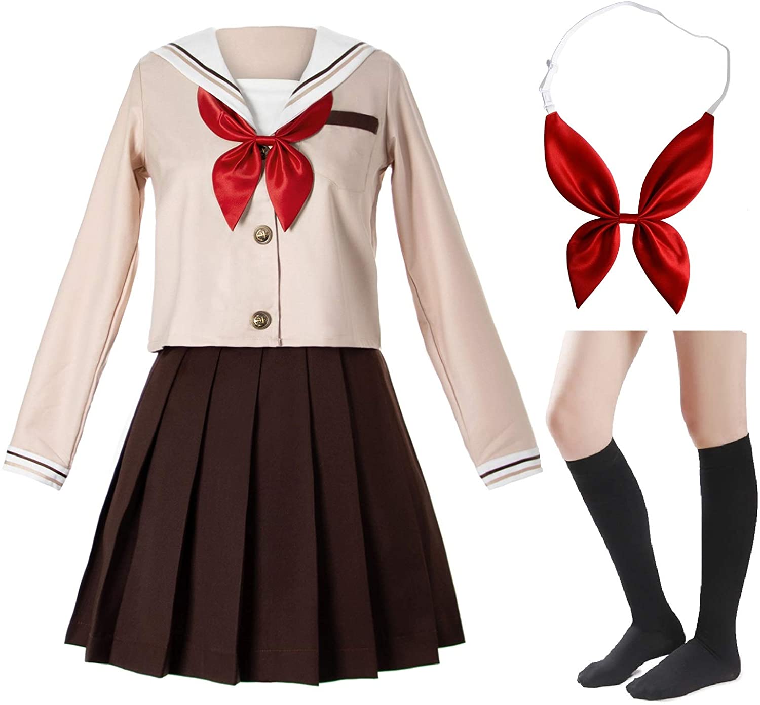 JK Uniform Brown Pleated Skirt
