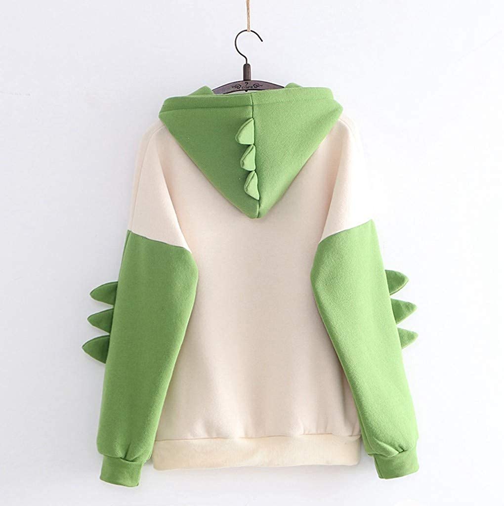Kawaii Dinosaur Sweatshirt Long Sleeve Cartoon Cute Hoodies 1