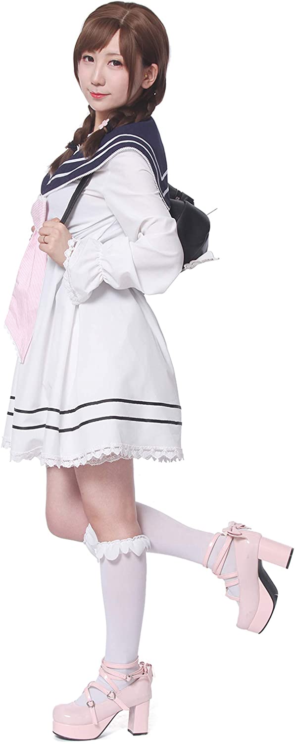 Kawaii Girl Sailor Dress pink 2