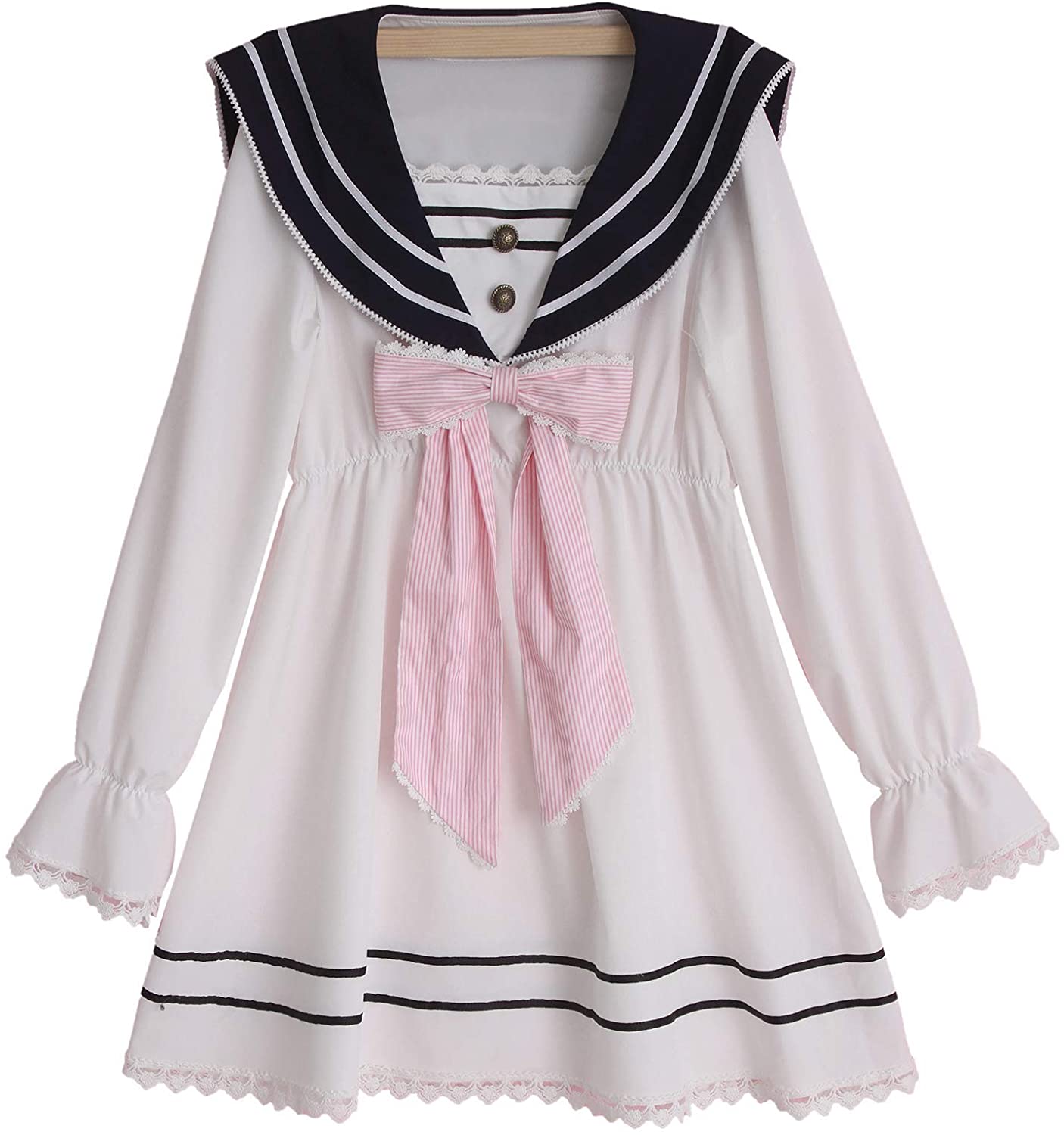 Kawaii Girl Sailor Dress pink 3