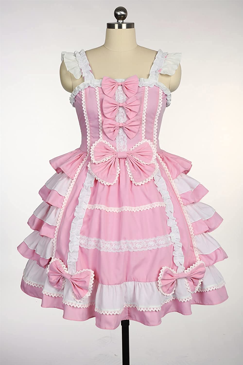 Kawaii Lace Layers Maid Lolita Dresses 1