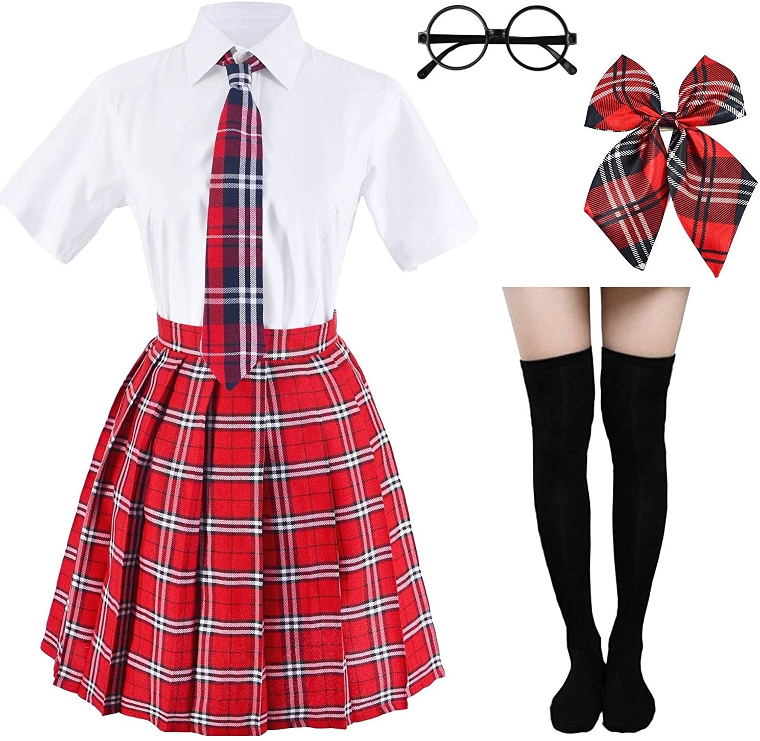 Japanese Tartan Pleated School Uniform