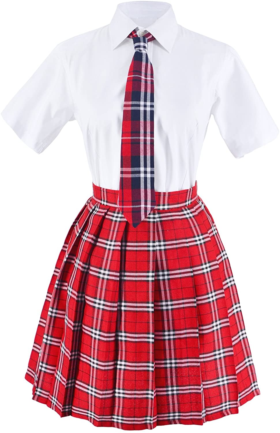 Japanese Tartan Pleated School Uniform 1