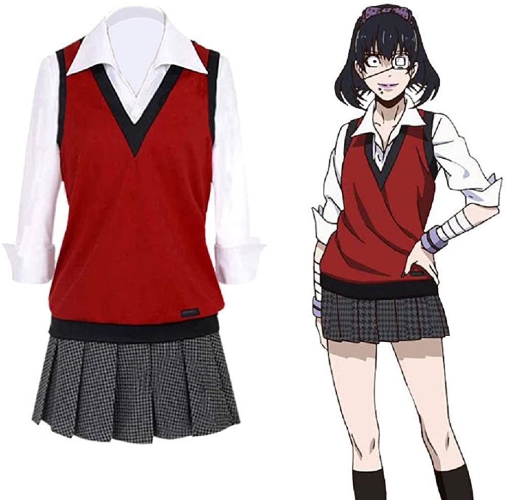Kakegurui Kirari Momobami Cosplay Costume Girls School Uniform 3
