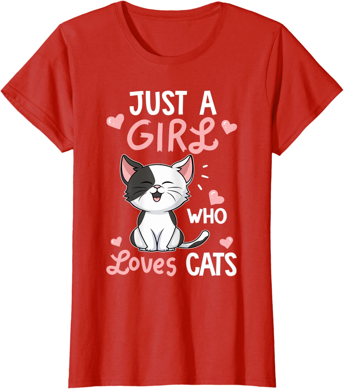 Just A Girl Who Loves Cats Kawaii T Shirt