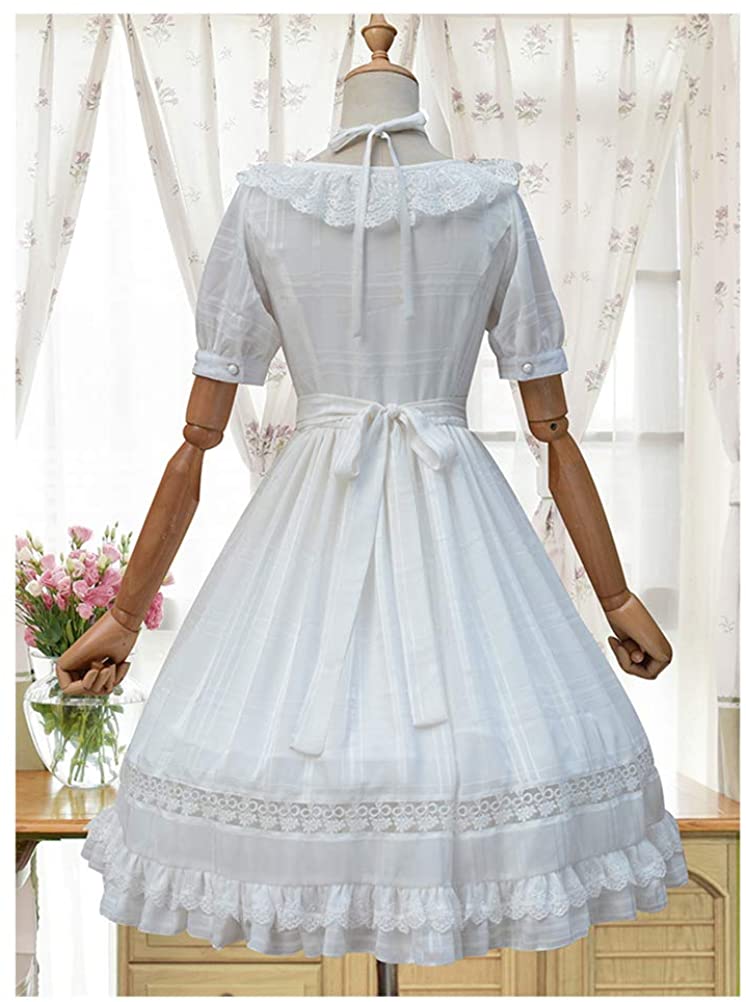 Kawaii White Sweet Lolita Dress Princess Court Skirts 1
