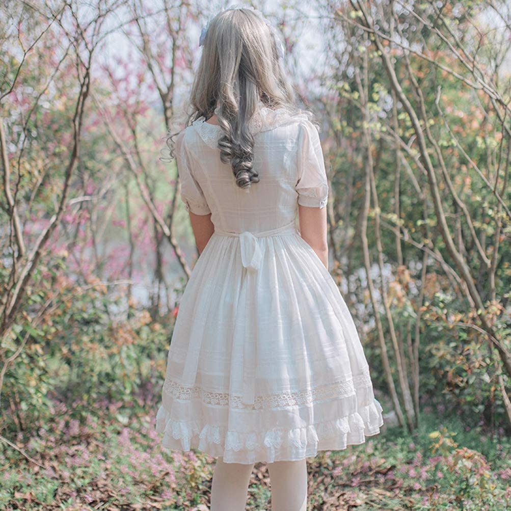 Kawaii White Sweet Lolita Dress Princess Court Skirts 2